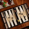 Backgammon Lakkert Black