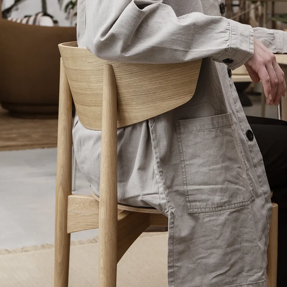 Herman Spisestol Wood - White Oiled Beech