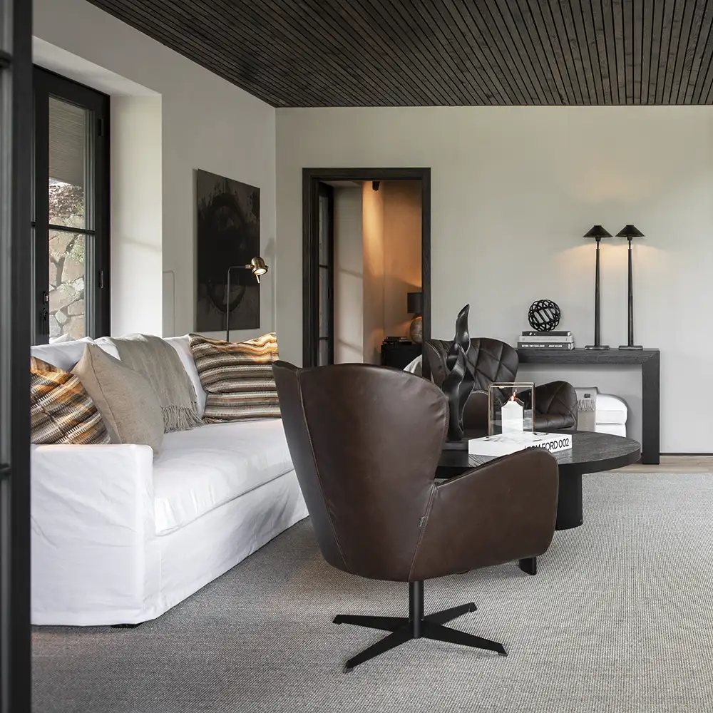 Jade lenestol espresso leather