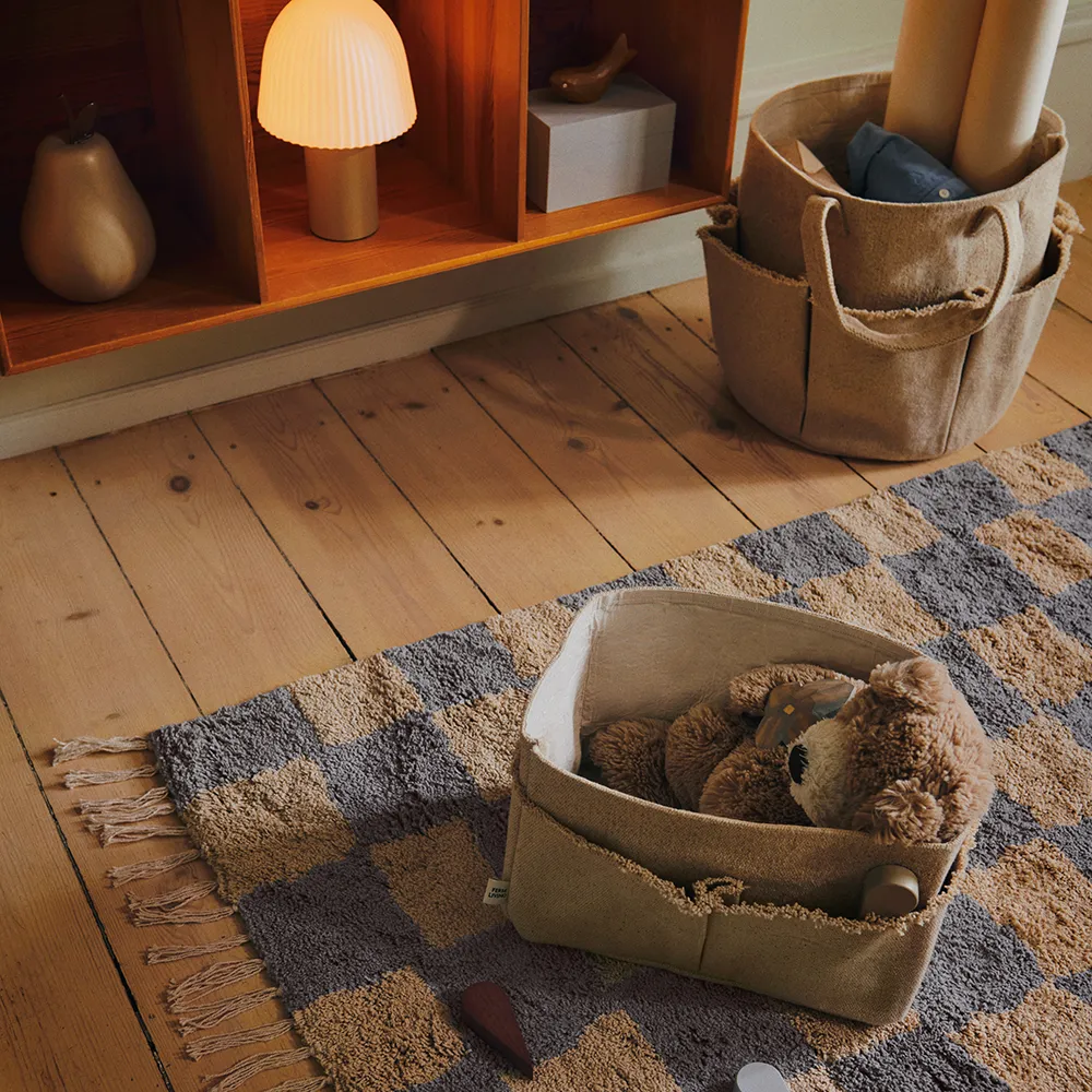 Vaskbar Teppe Mara Mist Blue