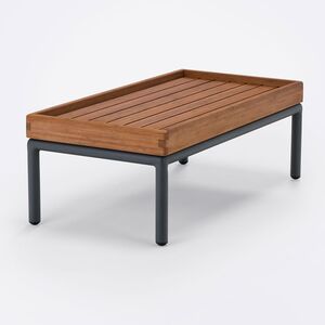 Level salongbord 41x81 cm grå aluminium