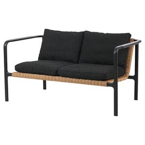 Motty 2-seter sofa svart / Teddy black
