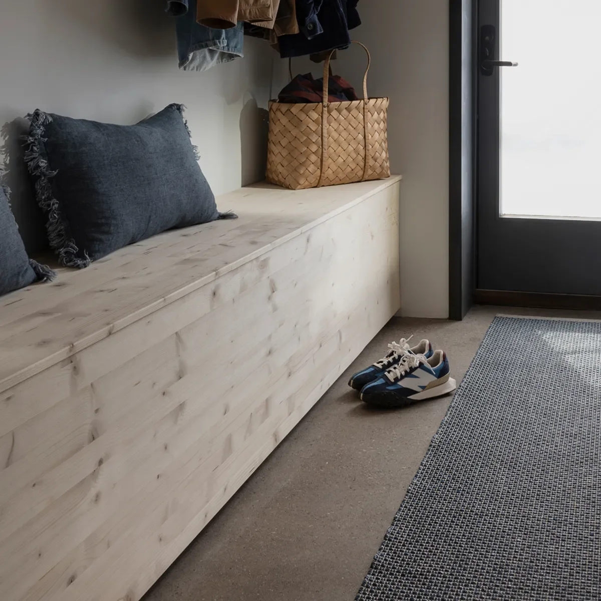 Vaskbar Plastmatte NILS Ocean Blue 70x120 cm