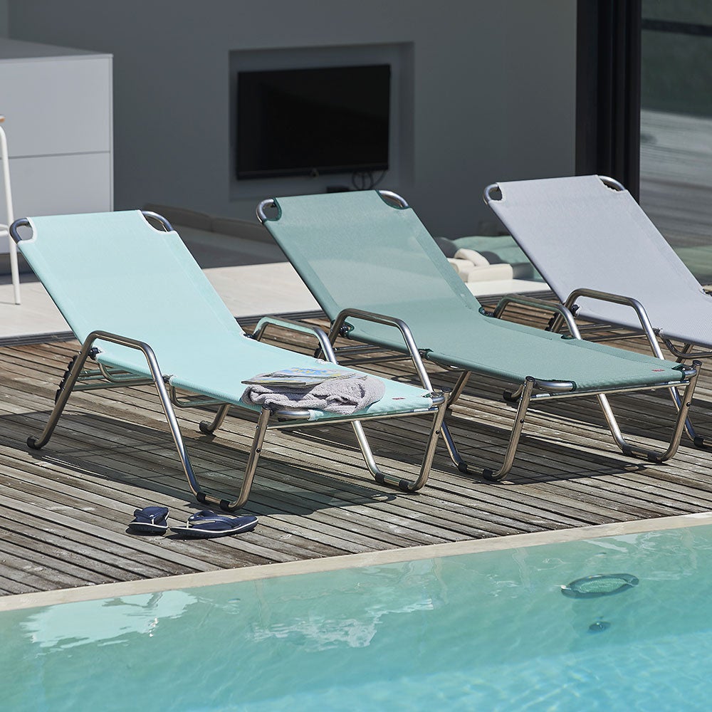 River solseng i hvitt aluminium