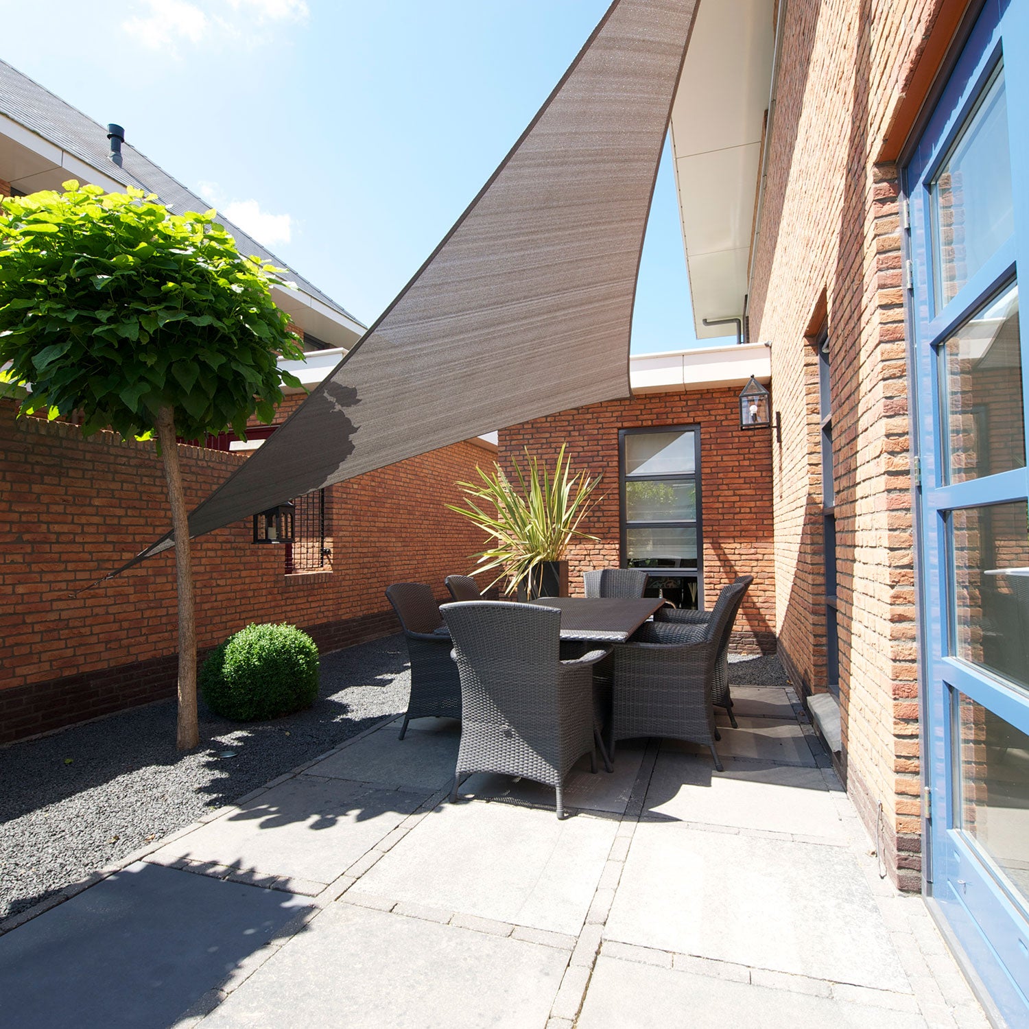 Coolfit solseil trekantet 360x360cm grønn