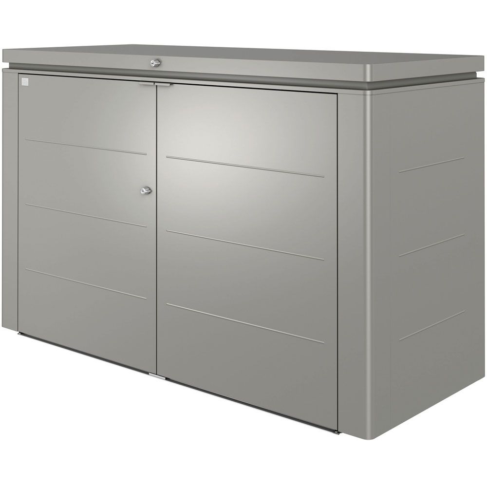 Highboard oppbevaringsboks 200 cm kvartsgrå Biohort