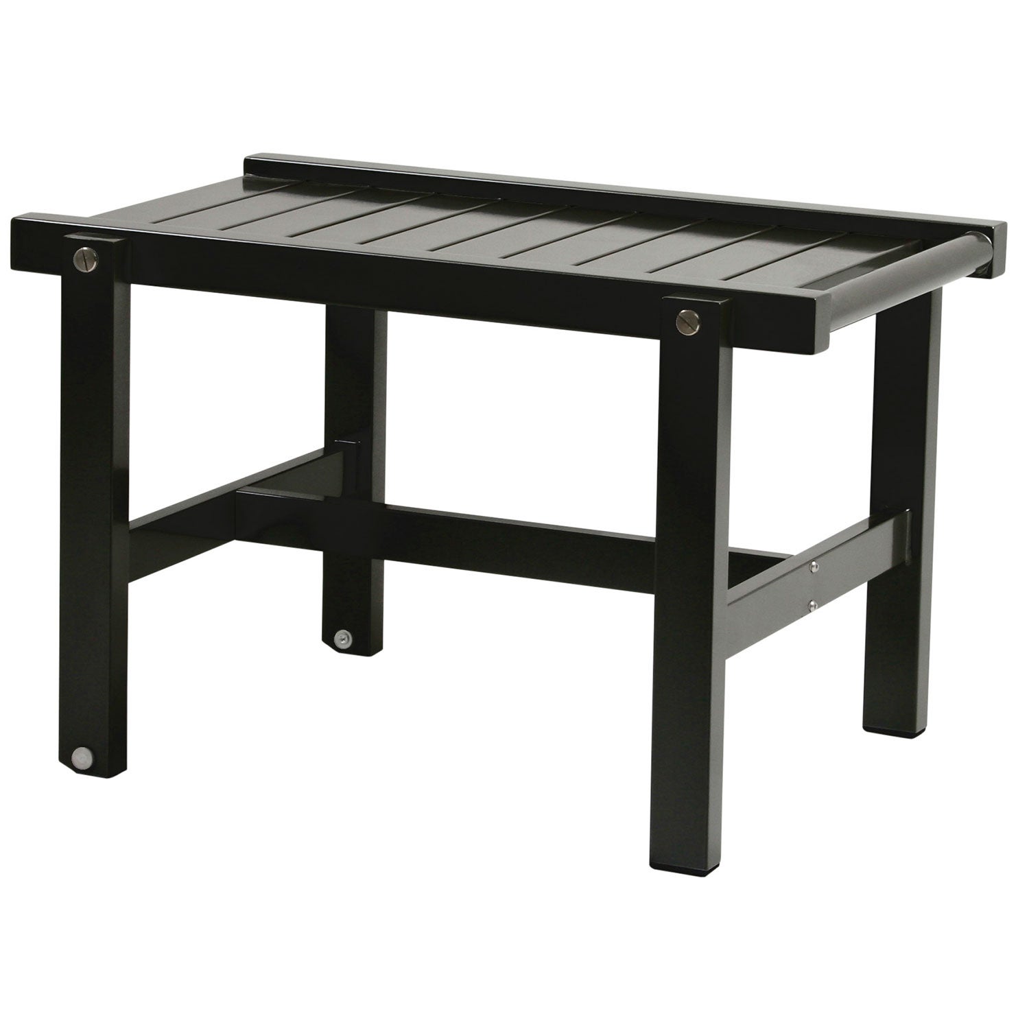 Rullebord med hjul aluminium sort 