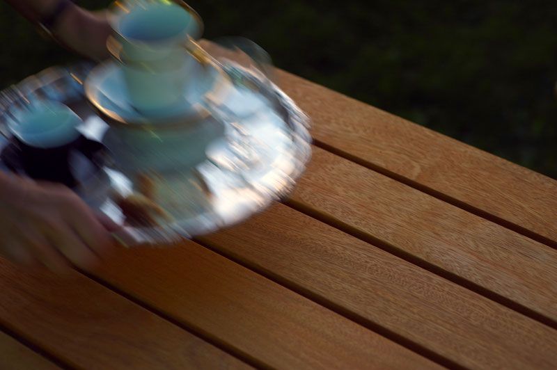 Bryggeribord 70 x 110 cm teak Grythyttan Stålmöbler