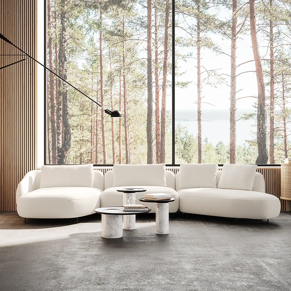 Orca Sofa med sjeselong Kat A