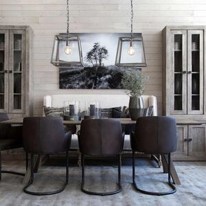 Spisebord Tree 240 X 90 Cm Silver Back