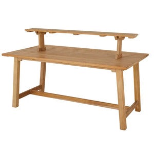 Keros bordhylle teak Brafab