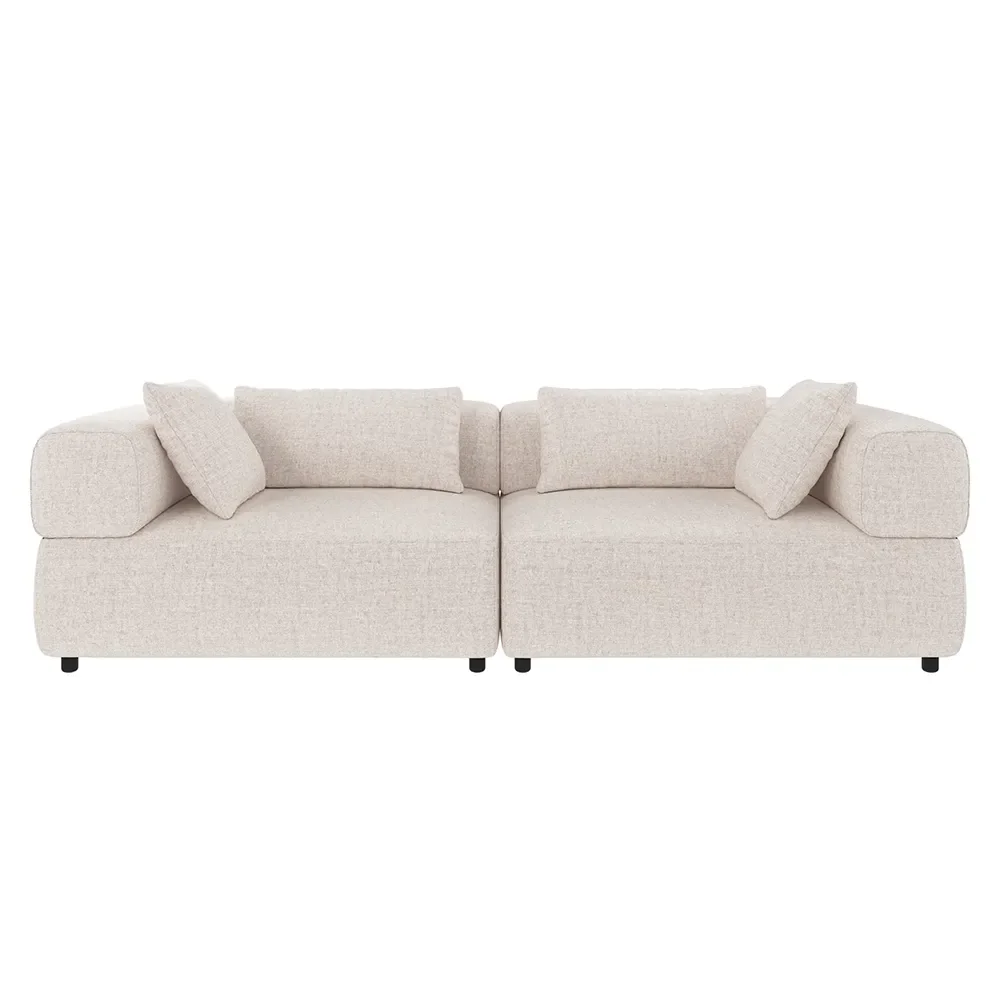 Falkner sofa 3-seter stoff Oscar lys beige