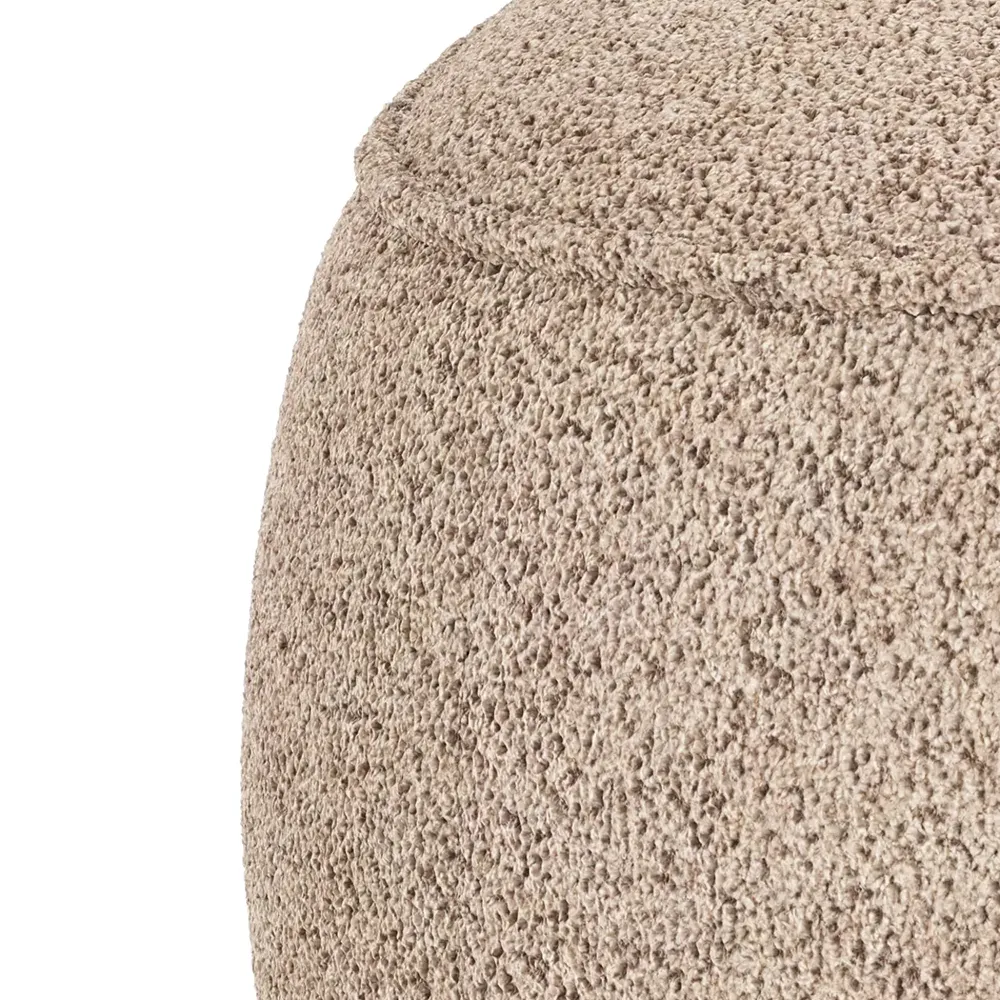 Norris fotskammel lys beige stoff Anna lys beige