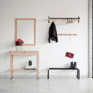 Cora hattehylle 90 cm Hvitoljet eik