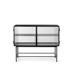 Haze Sideboard - Reeded glass - Black