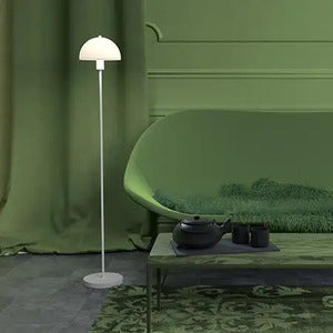 Vienda gulvlampe hvit/glass E14