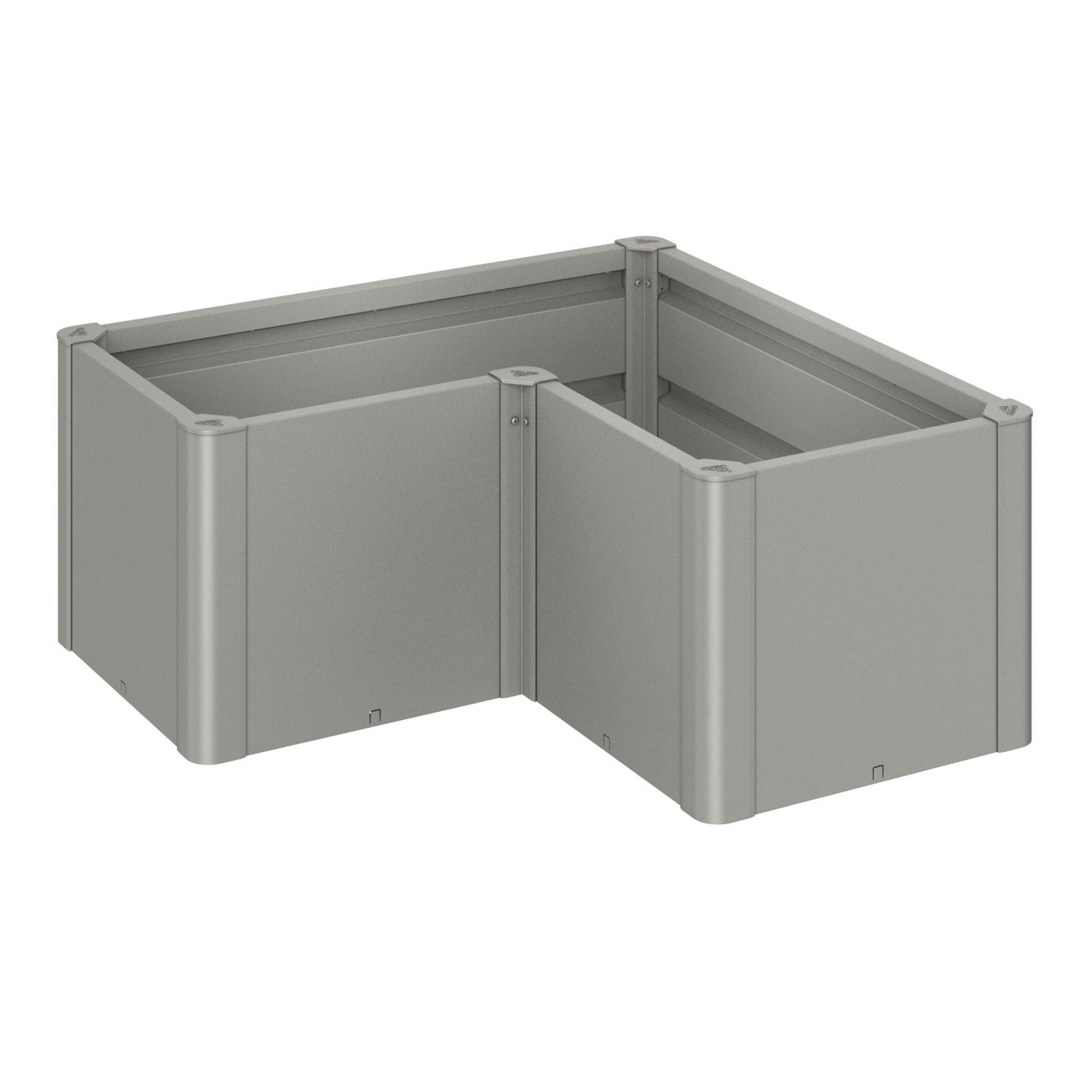 Belvedere plantebed mini størrelse l100 metallic kvartsgrå Biohort