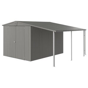 Europa sidetak Hageskur størrelse 67 metallic kvartsgrå Biohort