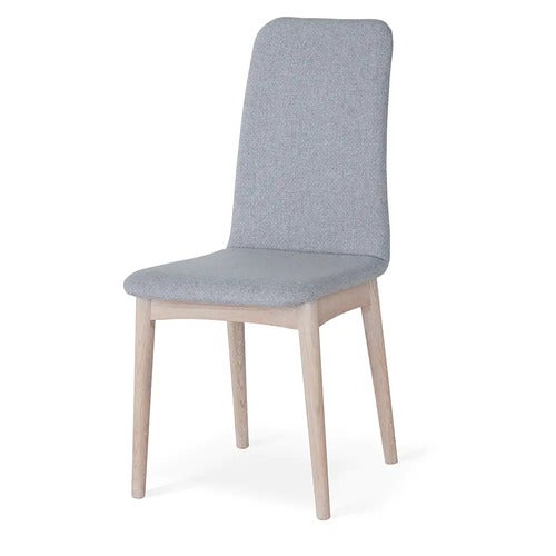 Nordik Spisestol lys grå 2-pakning