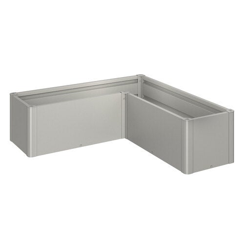 Belvedere plantebed mini størrelse l150 metallic kvartsgrå Biohort