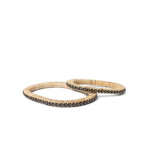 Weave Trivets - Set of 2 - Natural/Black