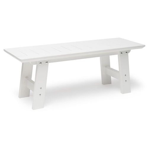 Bullerö 40x120 cm Bænk hvid 