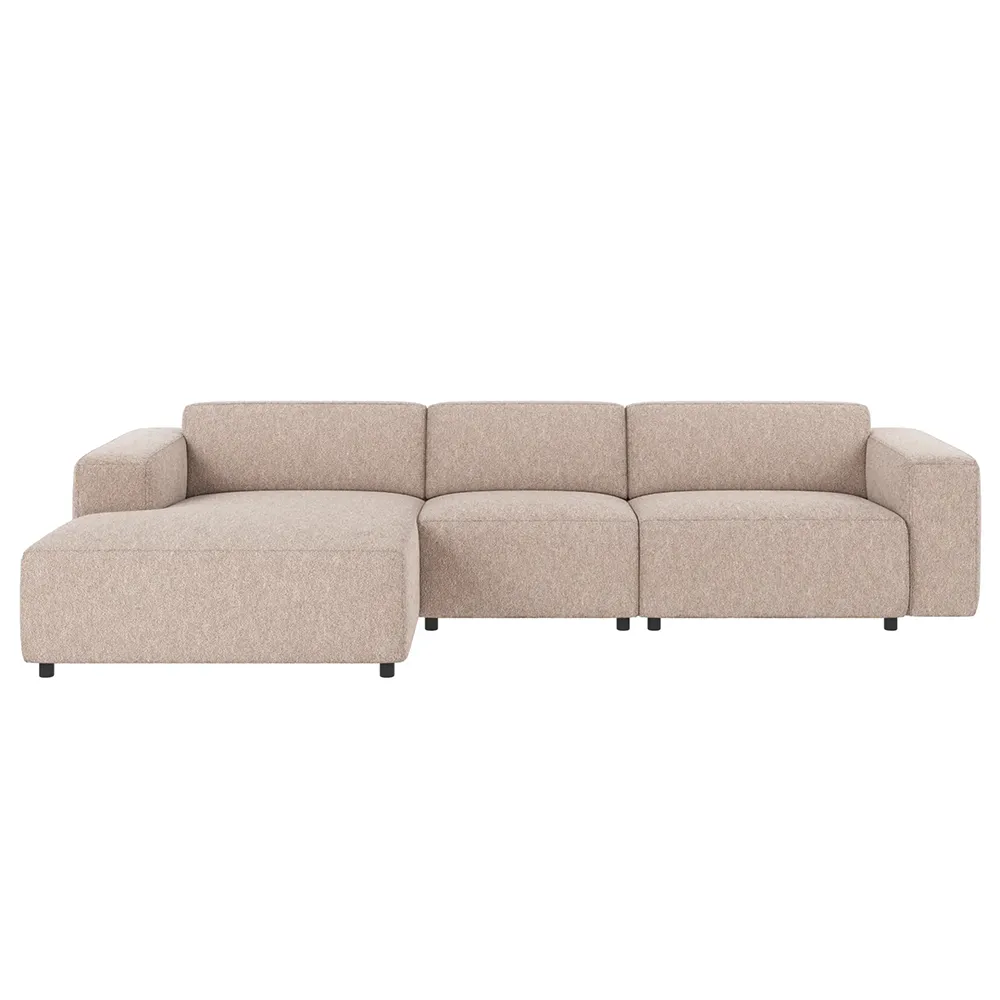 Willard sofa 4-seter sofa chaiselong venstre stoff Alice lys beige