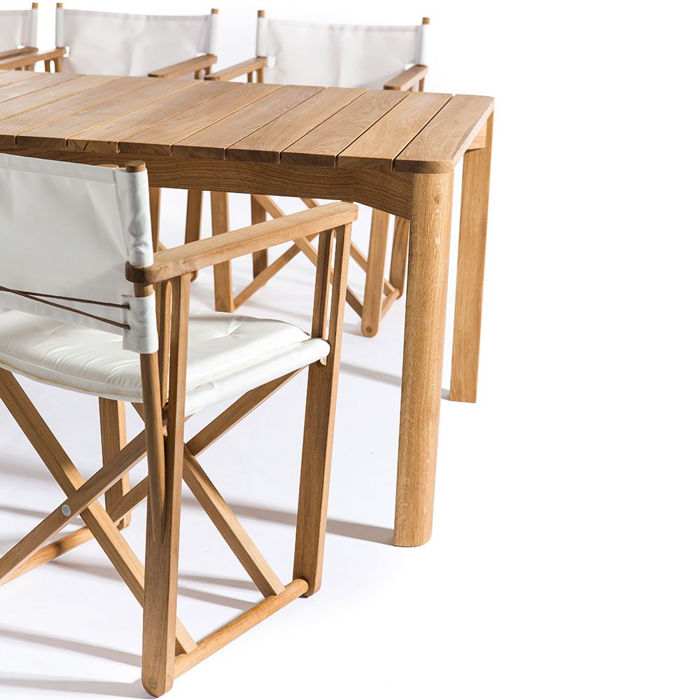 Korsö 200 x 100 cm spisebord teak Skargaarden