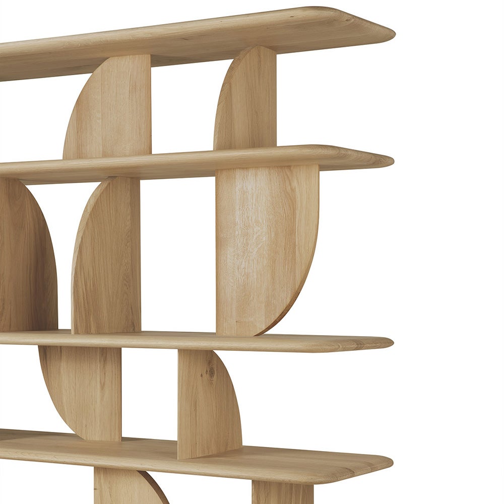 Geometric Hylle eik 210x35x130 cm