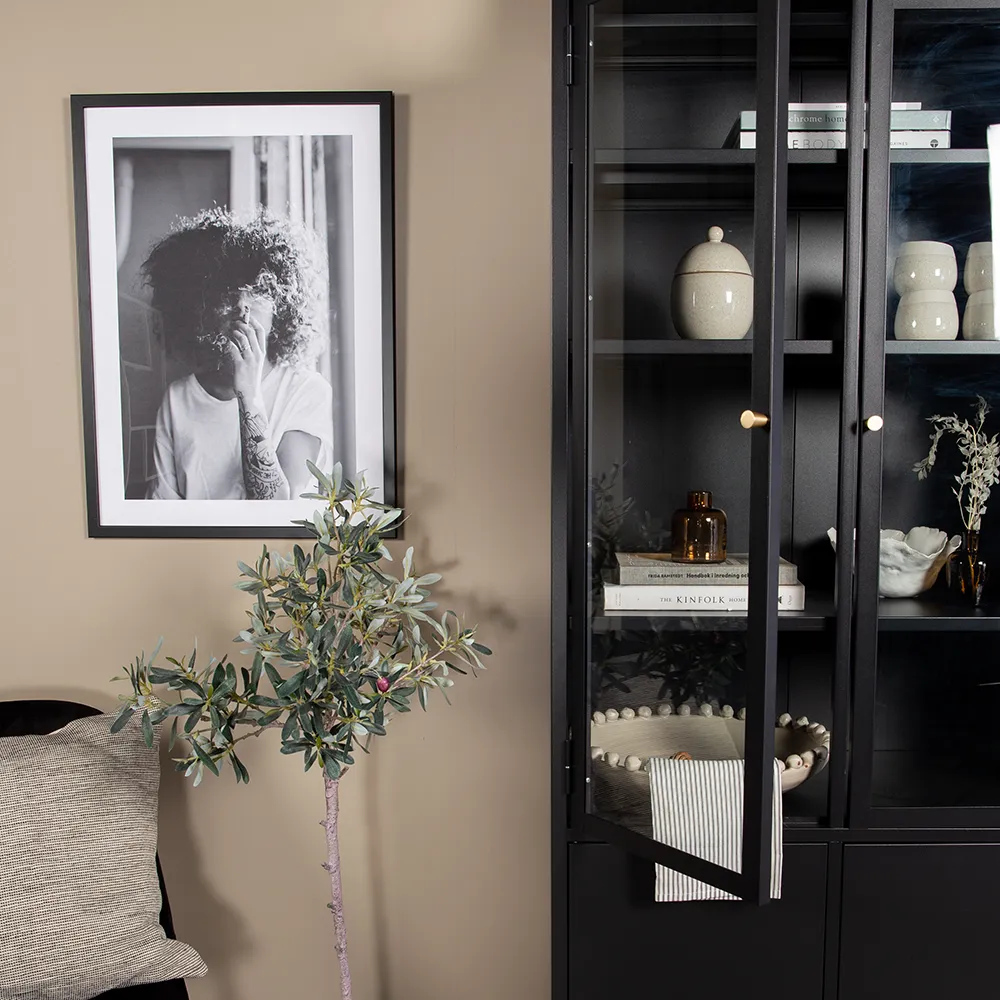 Bakal Vitrineskap svart