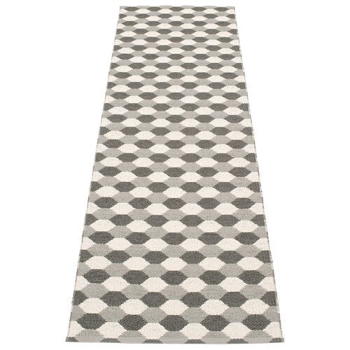 Dana matte 70x250 cm warm grey / charcoal / vanilla 