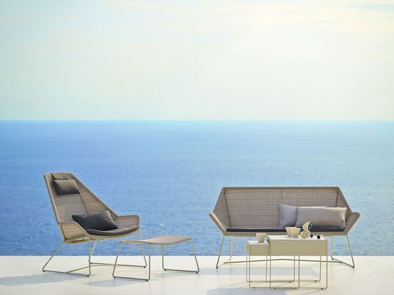 Breeze Fodskammel hvid 