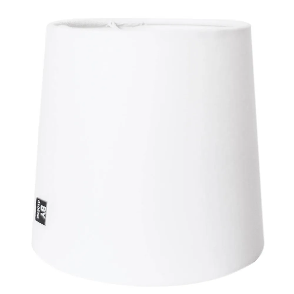 Solid lampeskjerm 15cm hvit