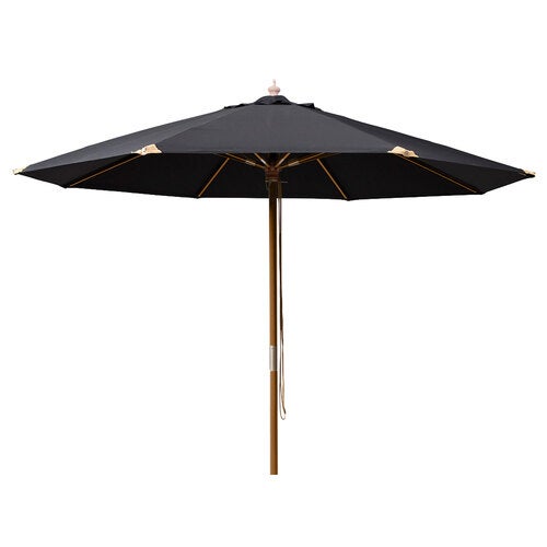 Capri 300 cm parasol Træramme sort 