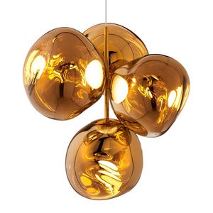 Melt Chandelier Small Gold LED CB