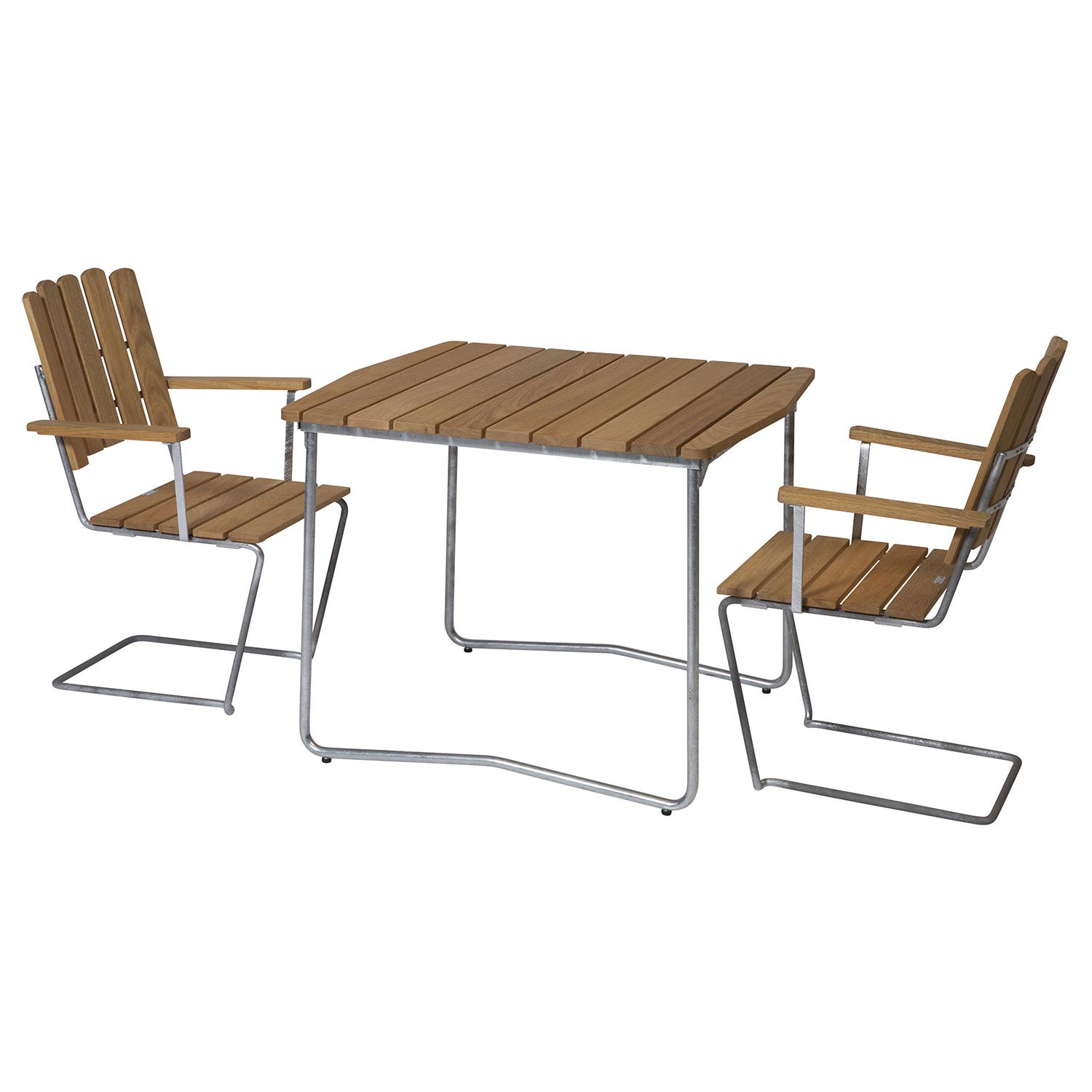 Spisegruppe B31 & A2 oljet eik Grythyttan Stålmöbler