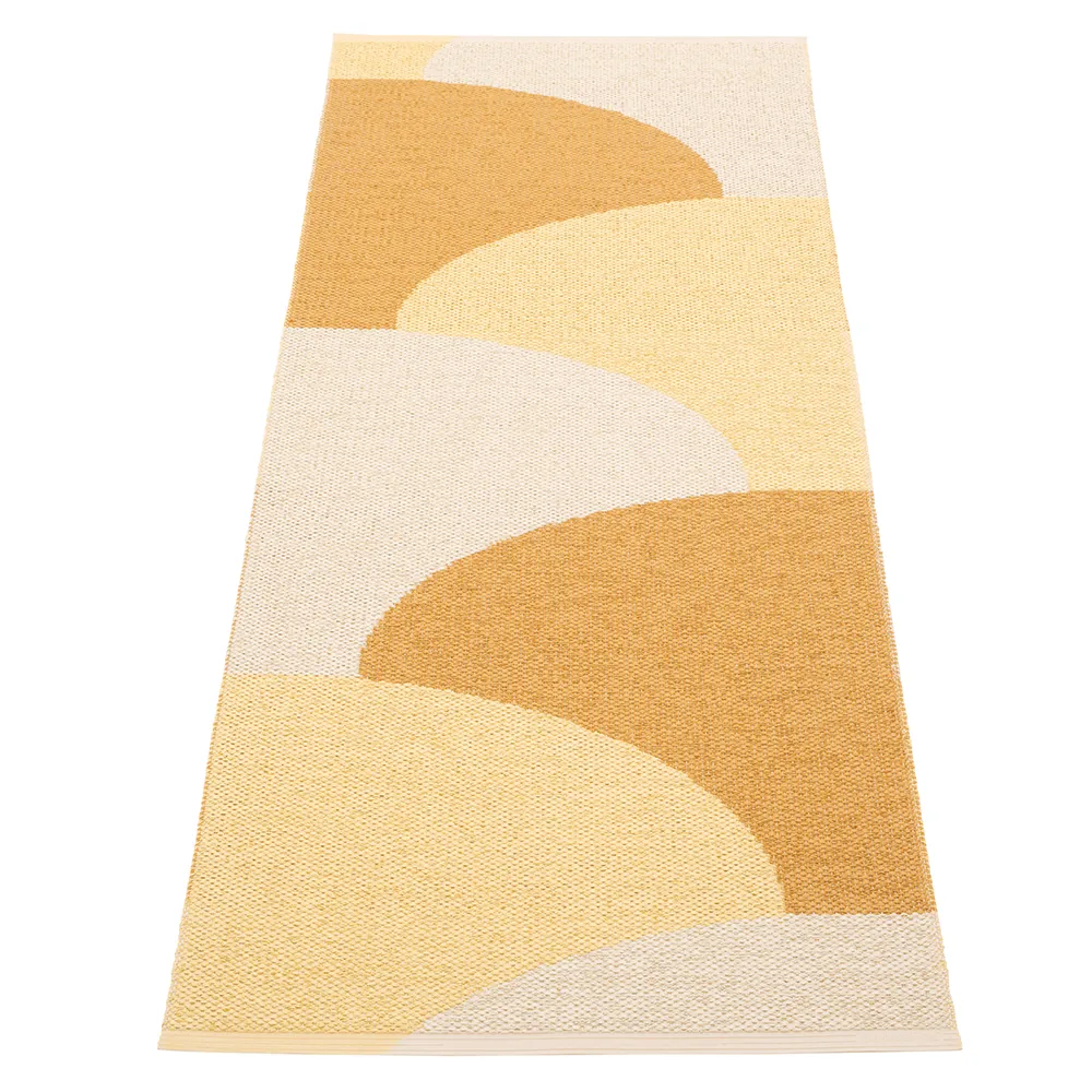 Hill teppe Ochre/Pale yellow/Cream 70 x 180cm
