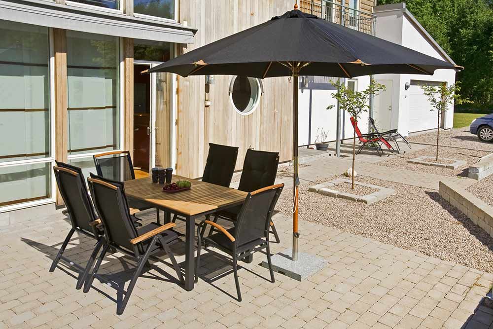 Nydala posisjonsstol Svart/Svart Teak