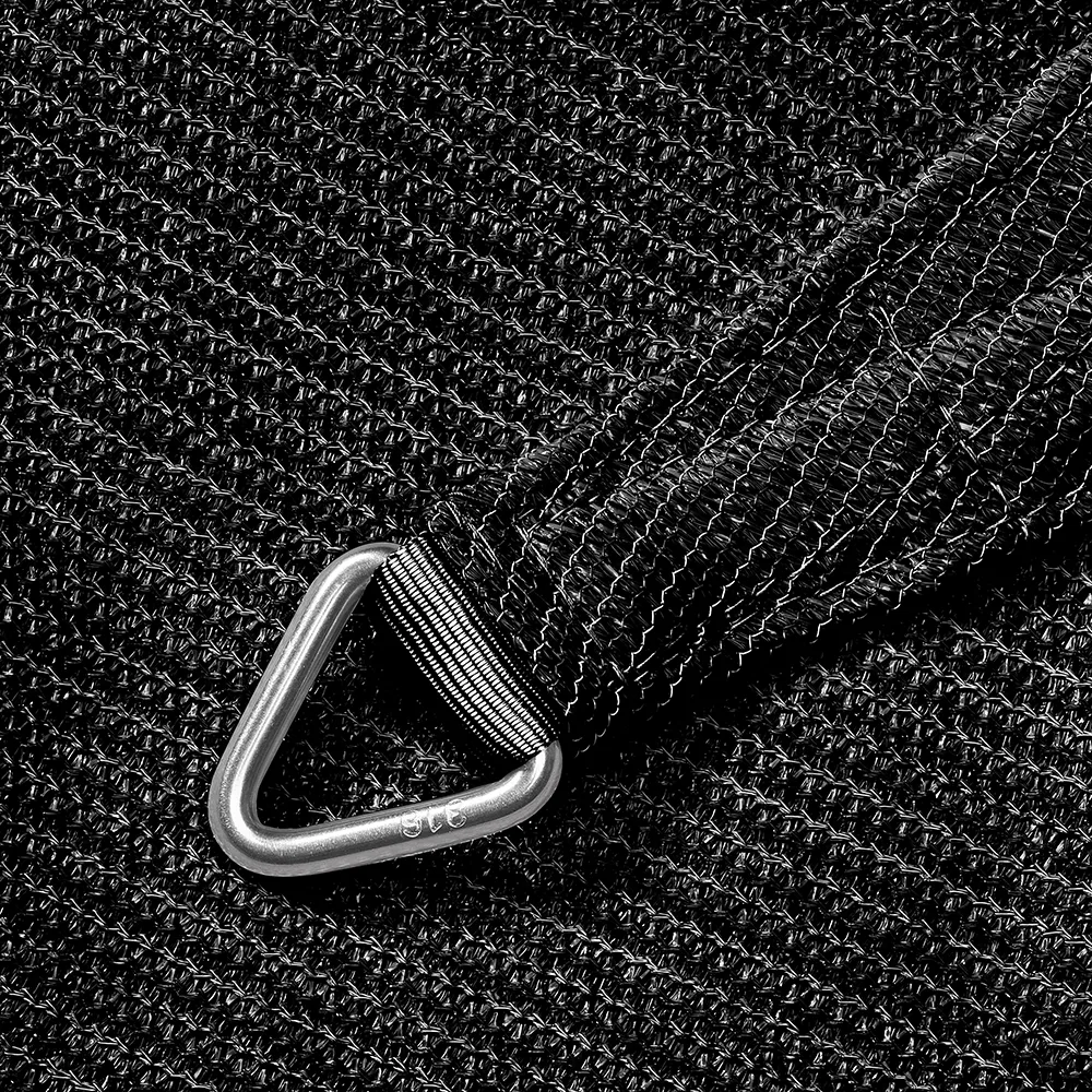 Coolfit solseil trekantet 90° 400x570cm svart