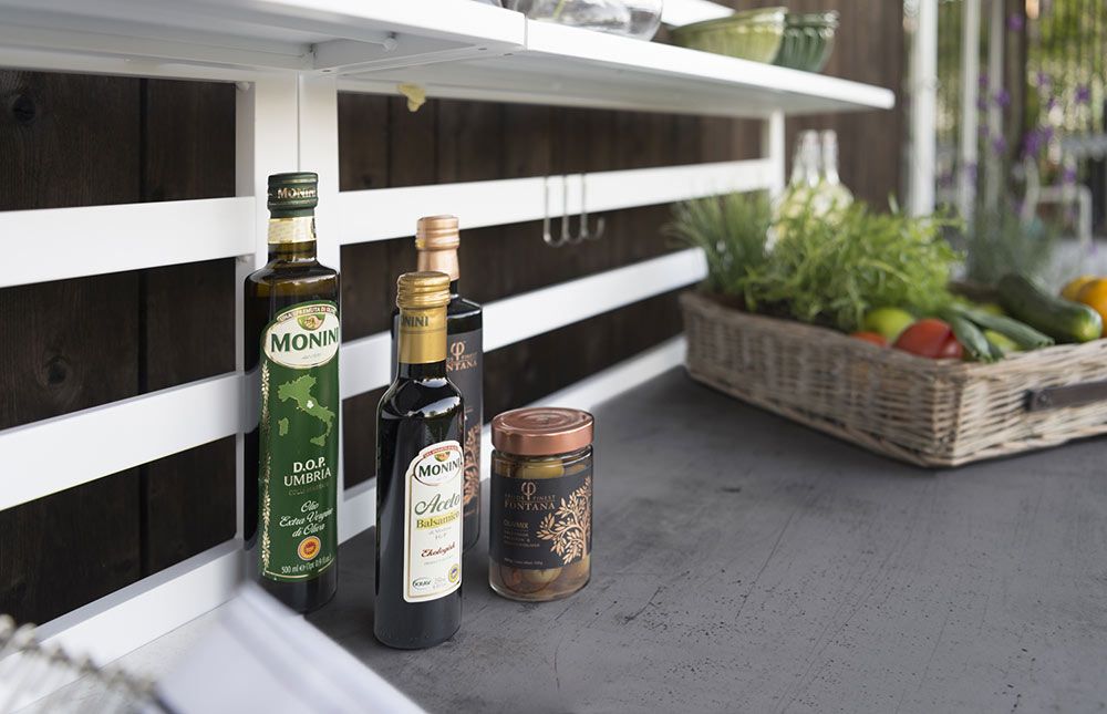 Åminne Utekjøkken Med Vask Hvit