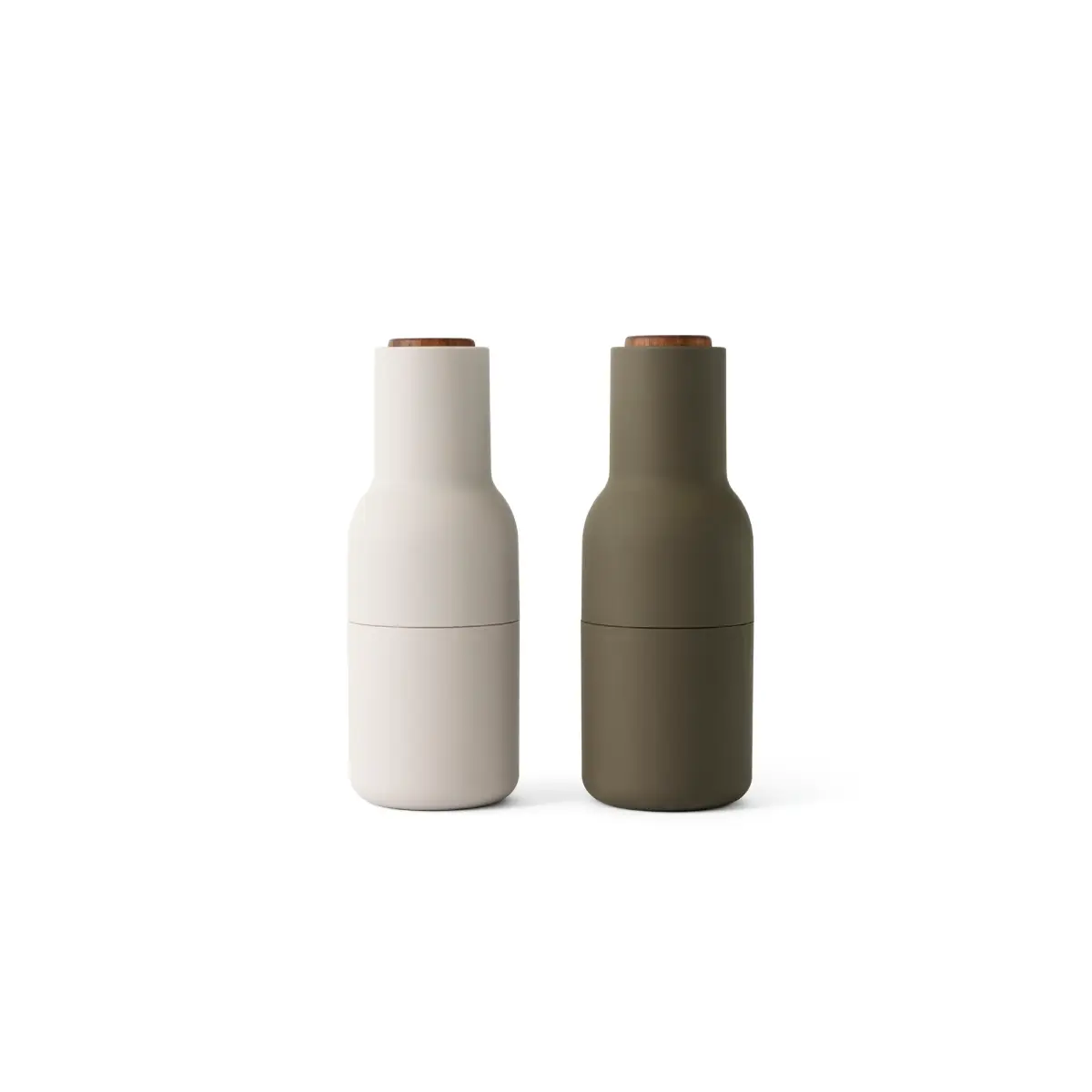 Bottle Grinder 2-pakk Large - Jaktgrønn, Beige / Valnøtt