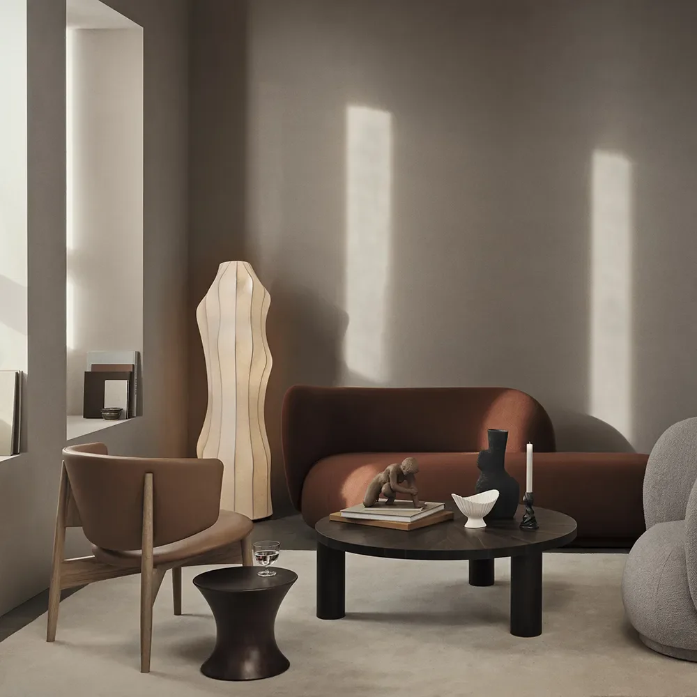 Herman Loungestol Envy Leather - Oak/Cognac