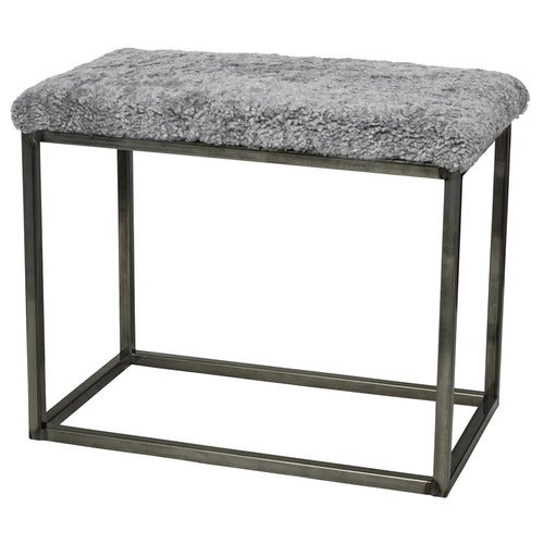 Palle Benk saueskinn 60x35 cm Charcoal/Steel