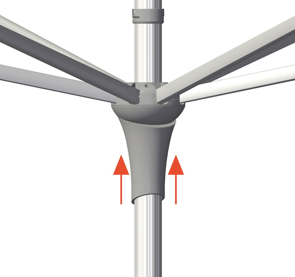 Alu-Smart 240 x 240 cm Ash Glatz