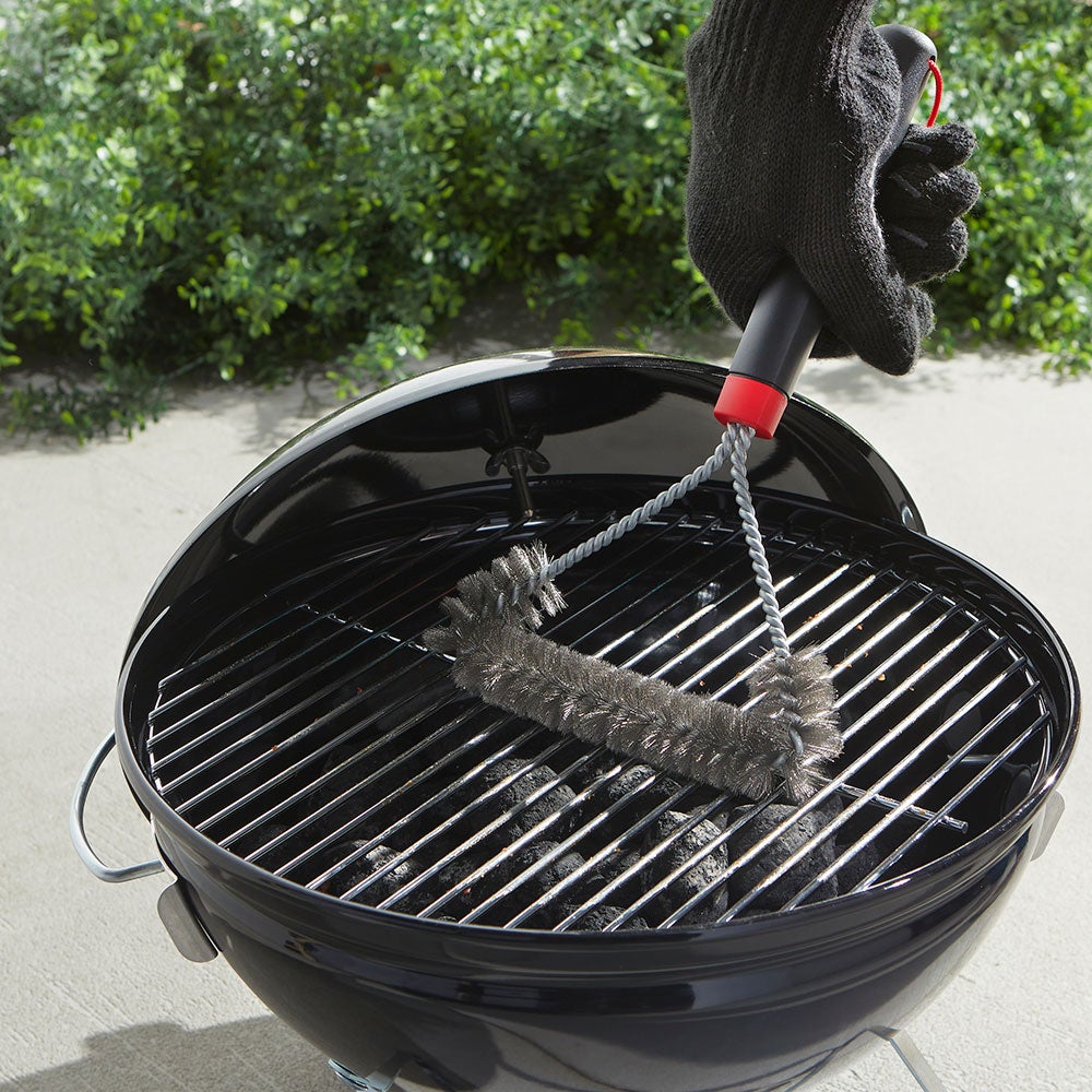 Tresidig grillbørste 30 cm Weber