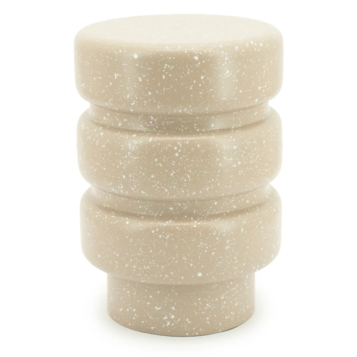 Spatter sidebord- taupe 30x30x43 cm