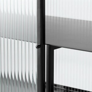 Haze Sideboard - Reeded glass - Black