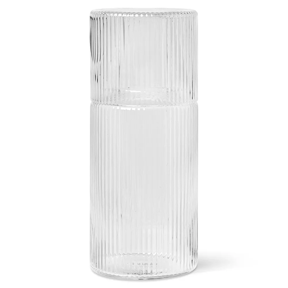 Ripple Karaffel med glass - Clear