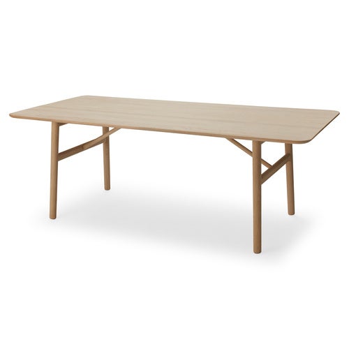 Hven Spisebord 190 cm Hvit Såpebehandling