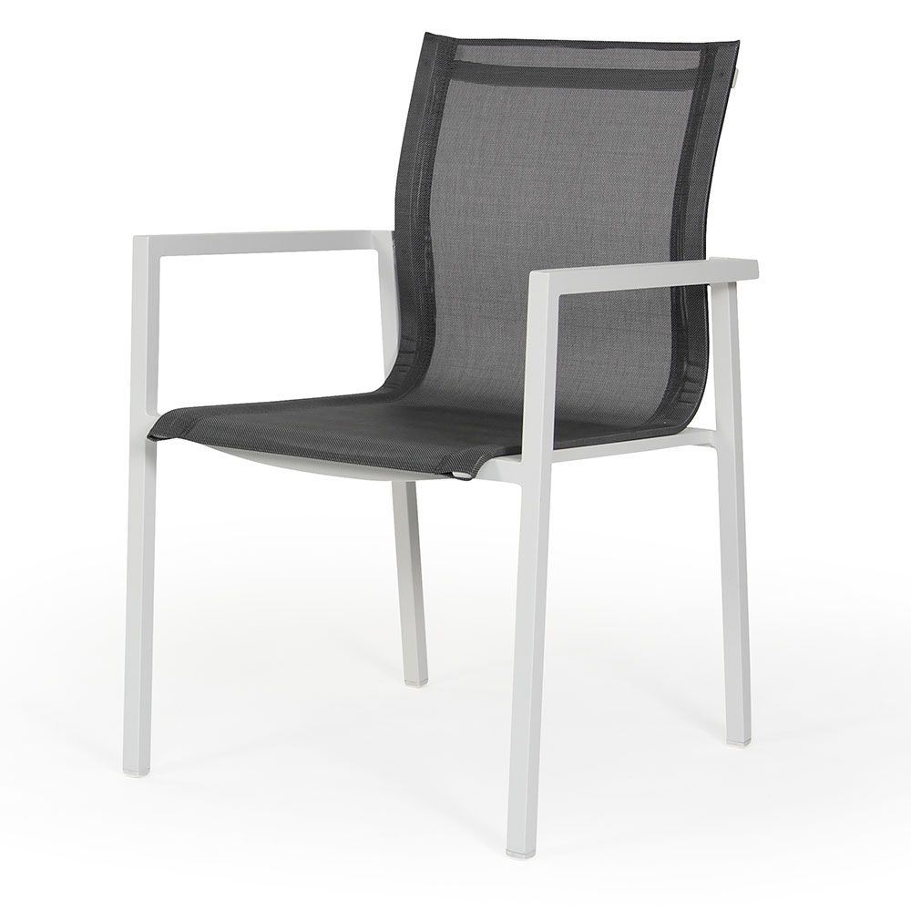 Brafab, Belfort karmstol hvit aluminium Brafab